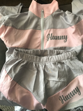 Hunny Pink & Gray Sweat Suit